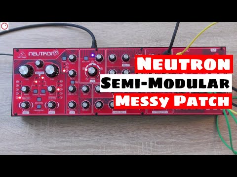 Behringer Neutron SYNTHESIZER - What A Semi-Modular Patch Mess! | SYNTH ANATOMY