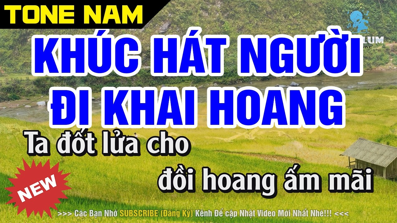 Khúc Hát Người Đi Khai Hoang Karaoke Tone Nam [ Am ] Nhạc Sống Cha Cha Cha Dễ Hát | Karaoke Tum Lum