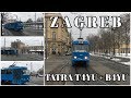 Zagreb Tatra T4YU + B4YU Trams + B4YU Ride