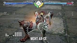 SoulCalibur6 S2 Voldo combo part1.