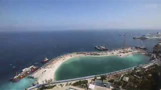 Land extension construction site September 2019 Time Lapse
