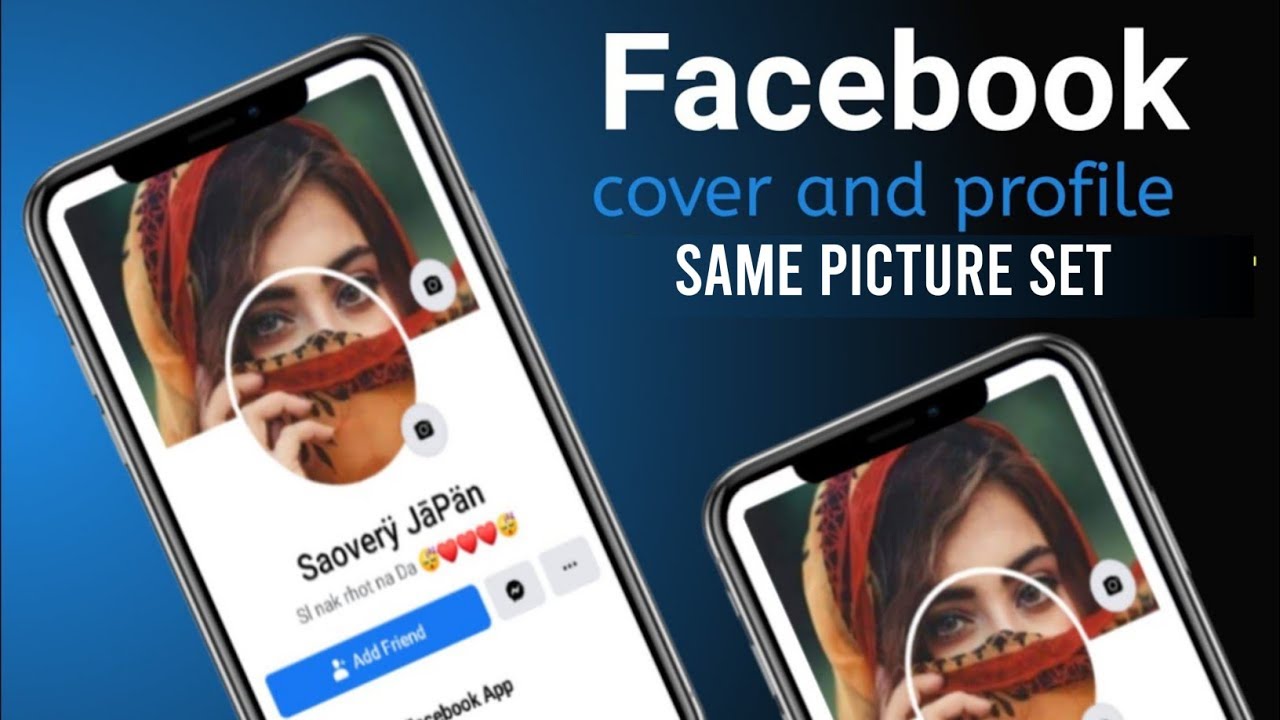Facebook VIP Cover & profile photo set. smart photo cut.