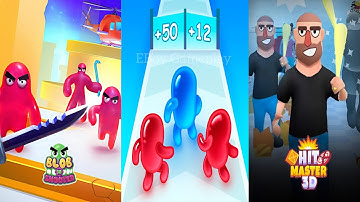 Blob Shooter 3D Assassin Hit,Join Blob Clash 3D,Hit Master 3D Knife Assassin #androidgames