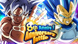 ALL MISSIONS CLEAR 8th Anniversary Battle Stage 6 vs SSBE VEGETA & UI GOKU | DBZ Dokkan Battle