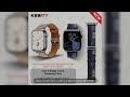 New Kebitt Noir Gold Ecru Toile H Single Tour Iwatch Band For Apple Watch Ultra 3 2 Series 11 10 9 8