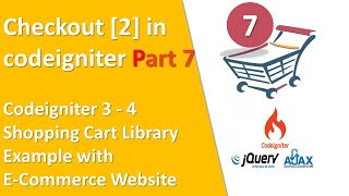 Celebrity Codeigniter checkout part 2 | Codeigniter Shopping Cart using Ajax JQuery | Cart library with ajax Wealth