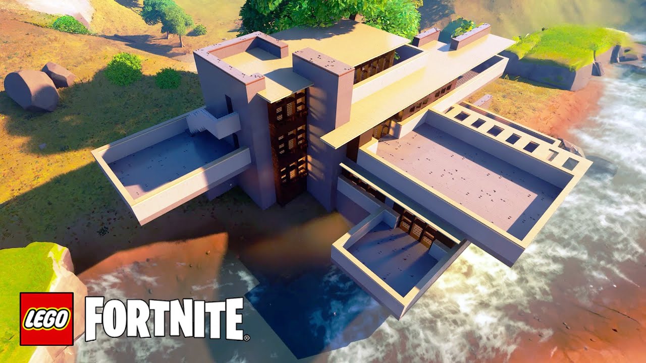 LEGO Fortnite Tutorial How to build MODERN HOUSE Lego Fortnite or