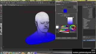 Creating a gradient texture in Maya with MEL script