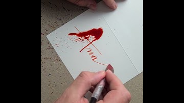 Splatter Calligraphy Name Request no.615