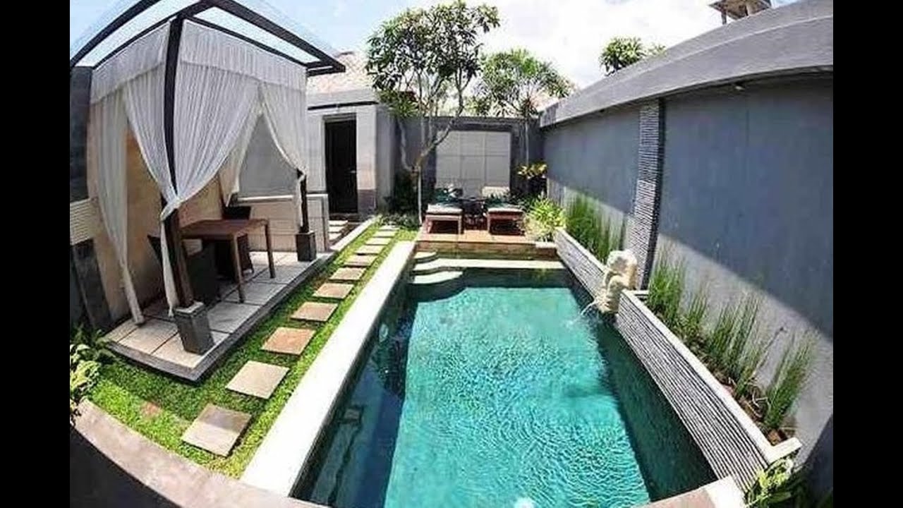 desain rumah minimalis modern plus kolam renang - YouTube