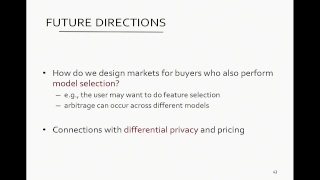 NWDS Talk - Paris Koutris Model-based Pricing for Machine Learning in a Data Market