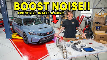 The FL5 Civic Type R is going FULLY BOLTED!! (Front Pipe, Turbo Inlet, Intake Install)