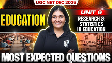 UGC NET Education | Research & Statistics in Education | UGC NET Education Most Expected Question