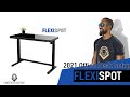 2021 Office Desk Setup | Flexispot Glass Electric Standing Desk with Drawers | (Prod. Safemi Beatz)