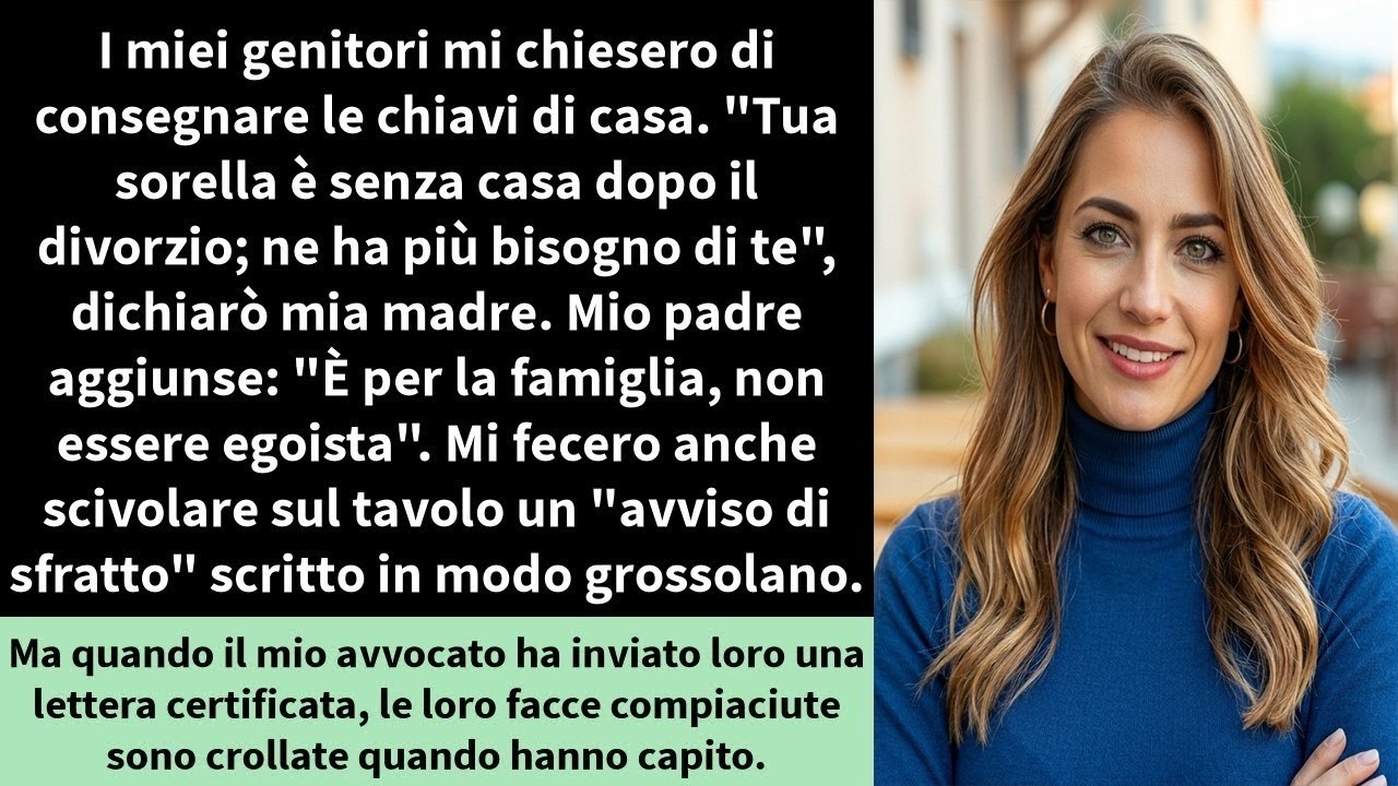 Mia madre si presentò a casa mia senza preavviso, con gli occhi pieni di aspettativa. “Eder è in crisi. I bambini resteranno da te finché non si sistema.” Non le avevo ancora detto che avevo...