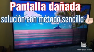 Pantalla dañada reparada con método sencillo // TV LG con rayas en la pantalla