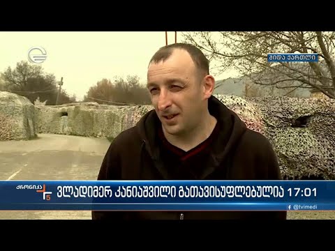 რუსეთის საოკუპაციო ძალების მიერ უკანონოდ დაკავებული  ვლადიმერ კანიაშვილი გათავისუფლებულია