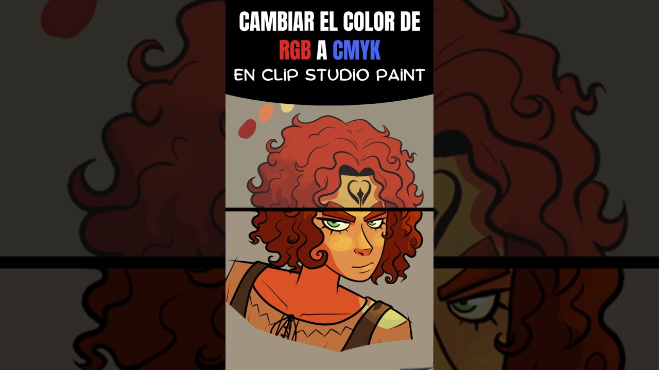 Cómo cambiar el color de RGB a CMYK en clip studio paint 