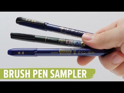 JetPens Brush Lettering Pen Sampler