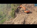 Scary Hill-Doosan Excavator-Cutting the Hill for Road Construction