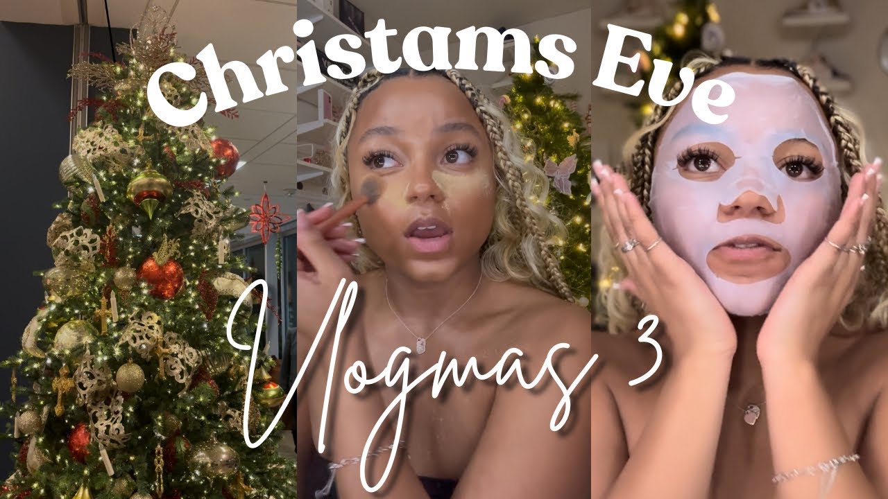 Christmas Eve Vlogmas *|Church, hair, family, etc.| (Vlogmas 3)🎄🎅🏽