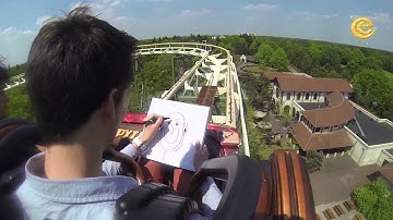 Domien Verschuuren in de Python - Paniekportret - Efteling