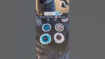 Resin Flower Bloom Technique. READ Description for resin bubble trouble.  #resincrafts #epoxyresin