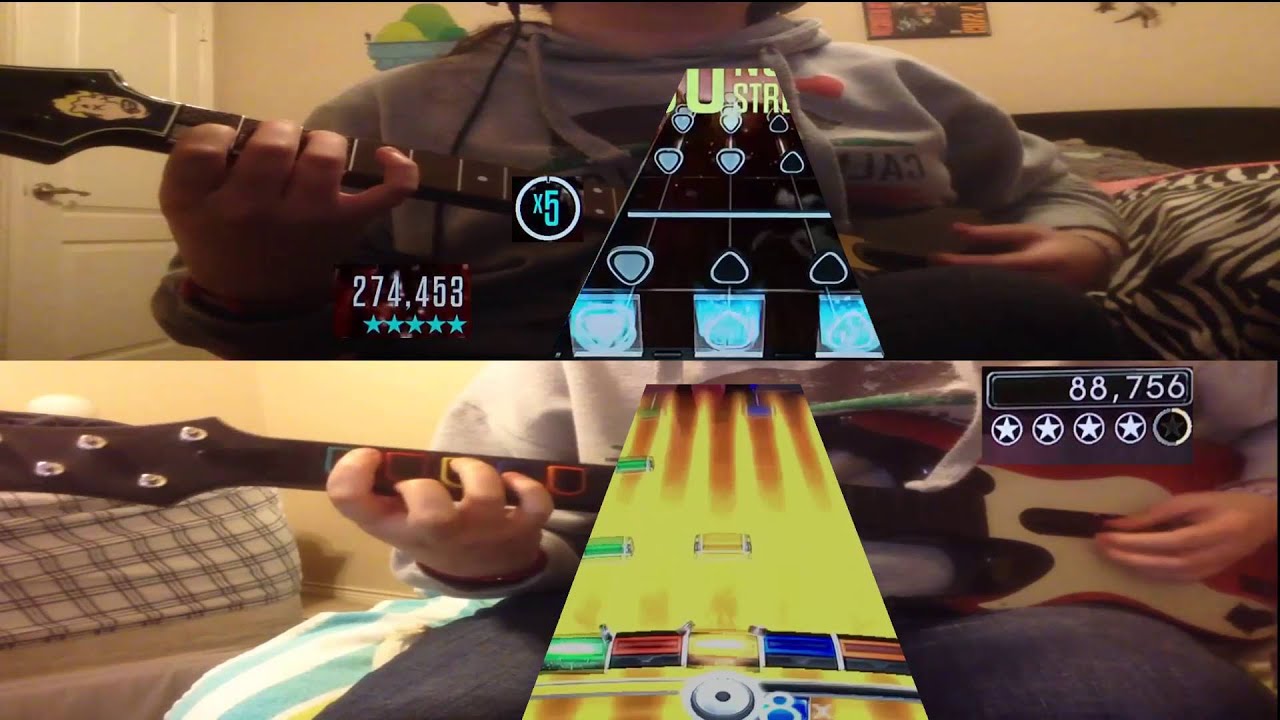 Guitar Hero Live vs Rock Band 2 Chart Comparison Girls Not Grey by
