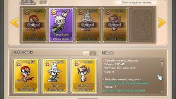 MapleStory New Character Card System