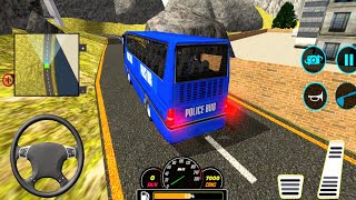 Uphill Police Bus Driving Simulator Games - Us Police Bus Transport Android Gameplay screenshot 2