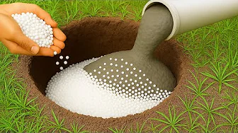 Few people know this secret! Free energy source from cement, styrofoam and PVC pipes