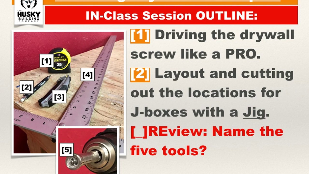 CBT1 ON-LINE Classroom Session - Kitchen Wall Build W.O.#3 DRYWALL ...