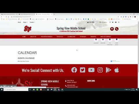 Syncing School Site Calendars - App & Web Sites