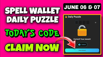 Spell Wallet Daily Puzzle Today 6 June | Spell Wallet Today Puzzle | Spell Wallet Secret Code