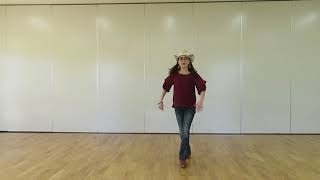 Video thumbnail of "Country Line Dance .Silver Threads And Golden Needles.
36Count.4Wall.Improver."