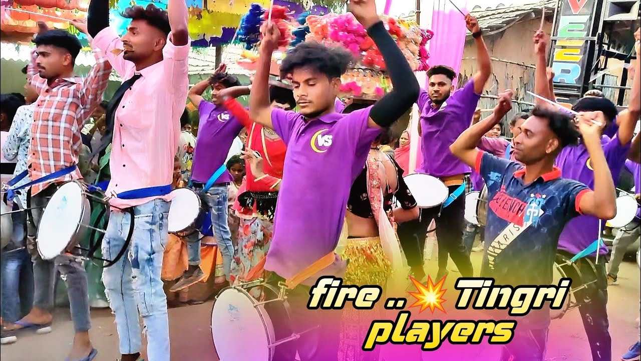 Tingri players Fire  Veer Sai Band Bandharpada