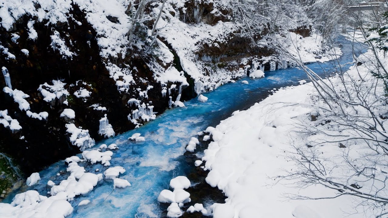 Relaxing Nature Scenes for Stress Relief, Meditation & Sleep | Hokkaido Snow | Louie Schwartzberg  🙏