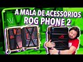 ROG PHONE II: A MALA COM TODOS OS ACESSÓRIOS! (UNBOXING)