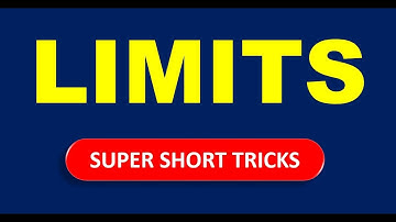 LIMITS SHORT TRICKS I SOLVE ANY LIMITS QUESTION IN 1 SECOND I JEE MAINS I CUET I NDA