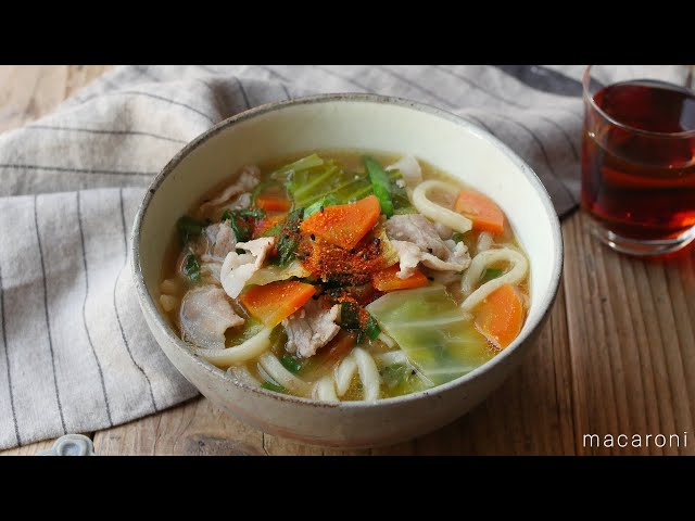 【基本のレシピ】煮込みうどん