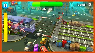 RAILROAD CROSSING 2-LEVEL 15 NEW UPDATE NEW TRAIN & NEW CROSSING screenshot 4
