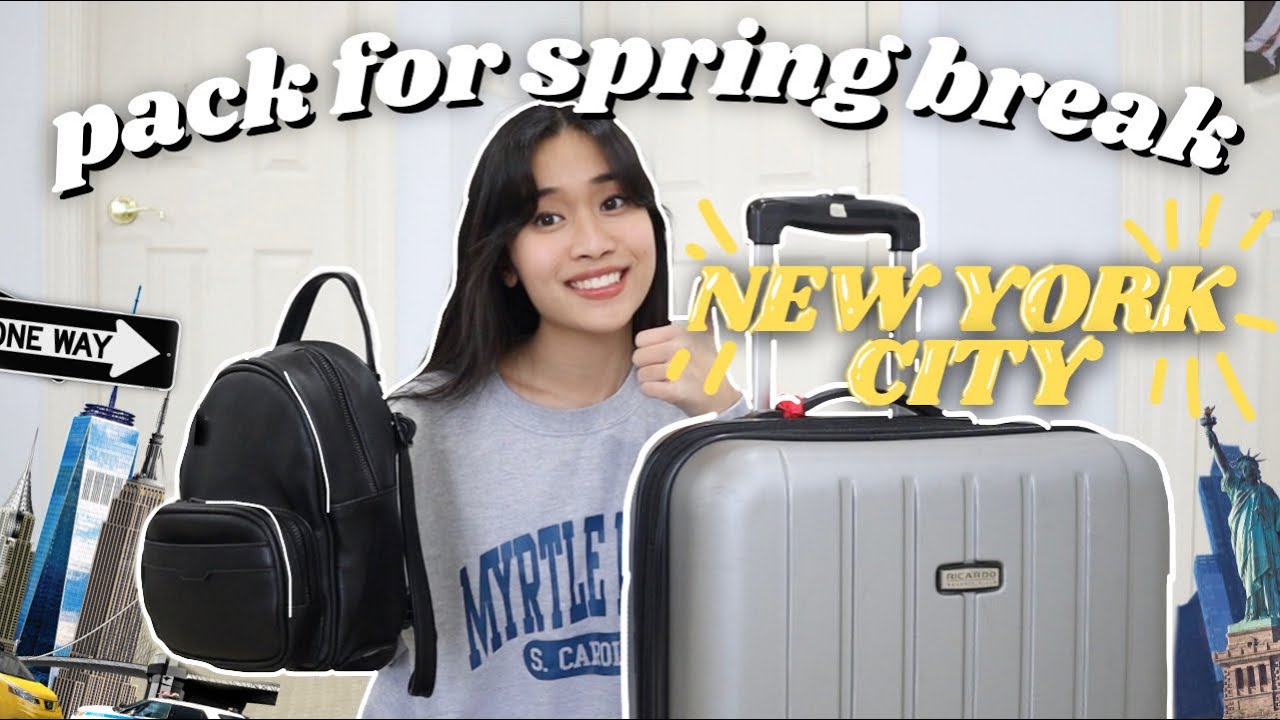 pack with me for New York City 🏙 *spring break 2022*