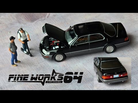 This 1/64 Diecast car looks so real 😯 Fine Works64 Lexus LS400