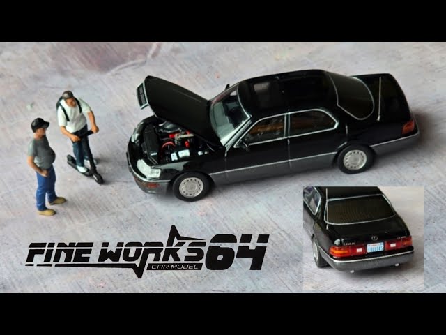 This 1/64 Diecast car looks so real 😯 Fine Works64 Lexus LS400