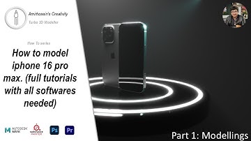 [Tutorials]: How to model and publish apple iphone16 pro max (maya) (A-Z) part 1