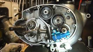 BSA A65 'Oil tap engine' strip & rebuild 9  An unexpected hold up with oil pump timing cover fouling