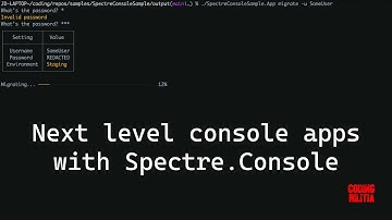Next level console apps with Spectre.Console