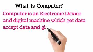 What. Is Computer?Define Computer-B2M