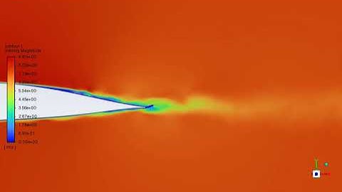 Ansys Fluent, Flow over airfoil with serration to reduce trailing edge noise