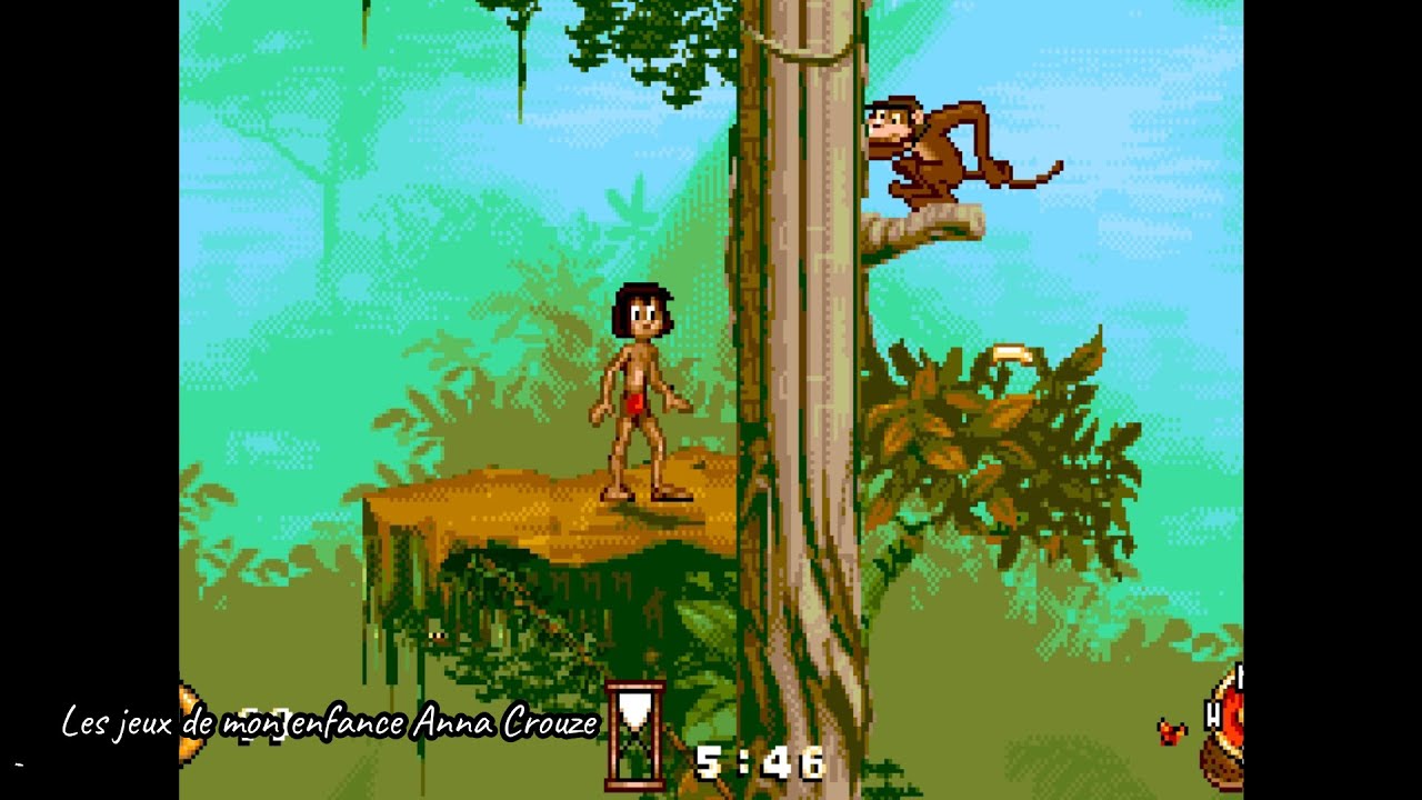Jeu Le Livre De La Jungle Version Originale Sega Master System - Complet Et En Bon état